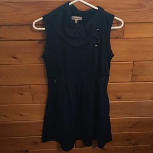 Navy Blue Modcloth Coach Tour A-Line Dress